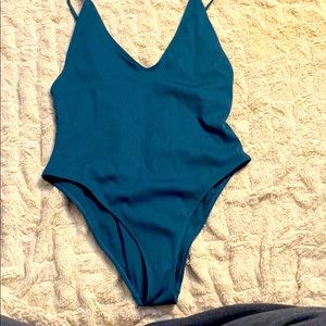 Ribbed ones piece bathing suit
